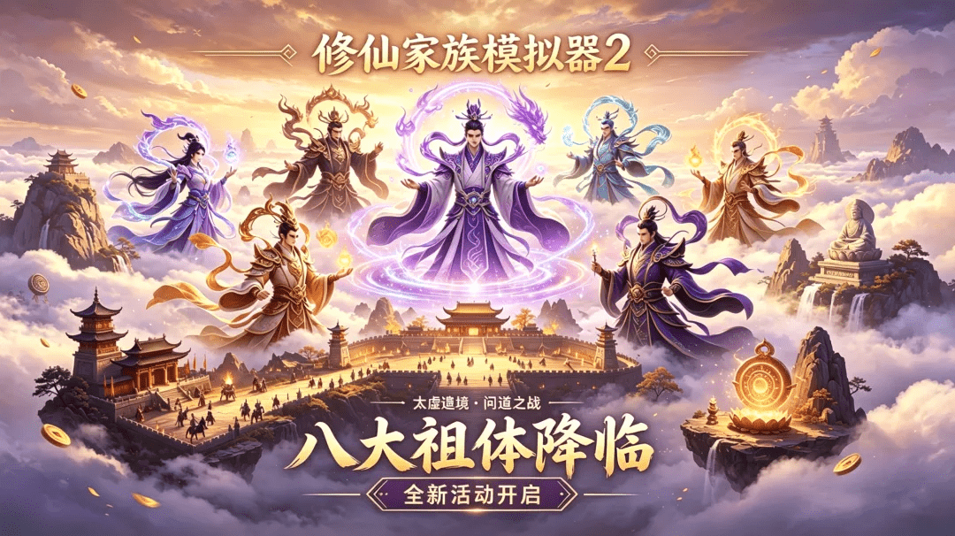 修仙家族模拟器 2 手游：五一版本更新预告 新增八大祖体 + 灵界城战全指南