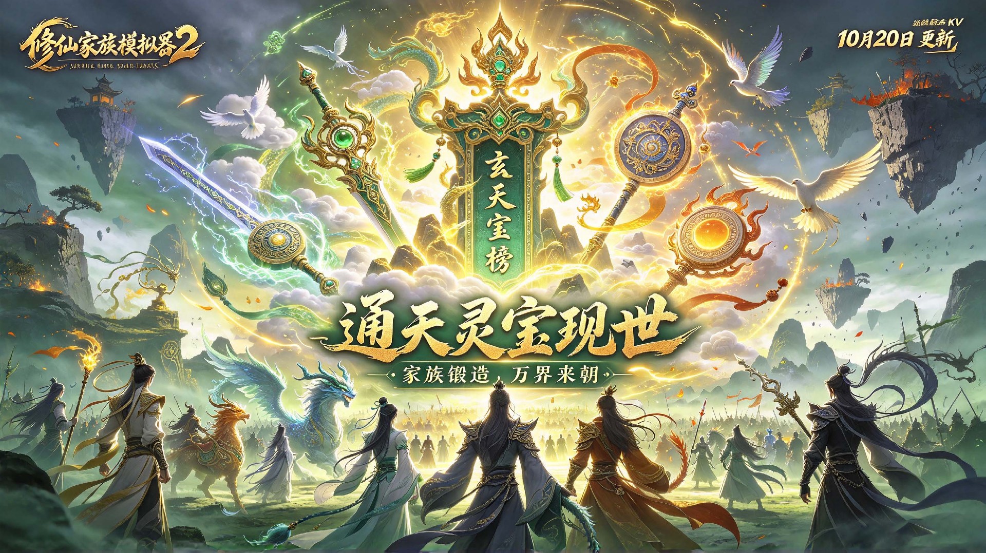 修仙家族模拟器 2官网下载：通天灵宝登场！10.20 版本更新解析
